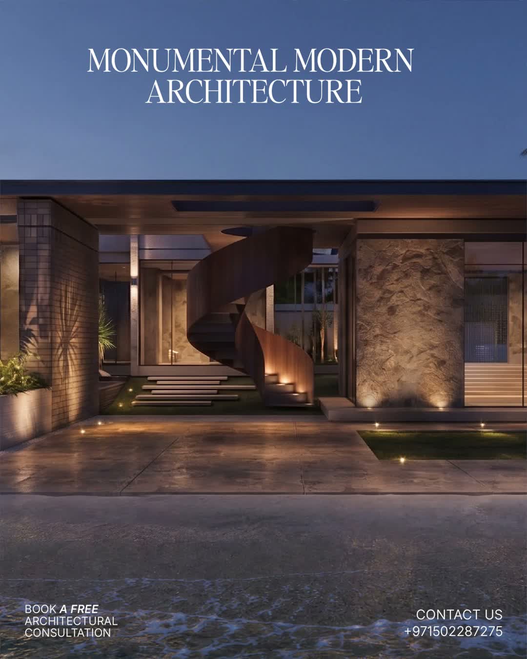 Designed & build by @imperium.uae

A beachfront villa where stone does the talking three textures, o...