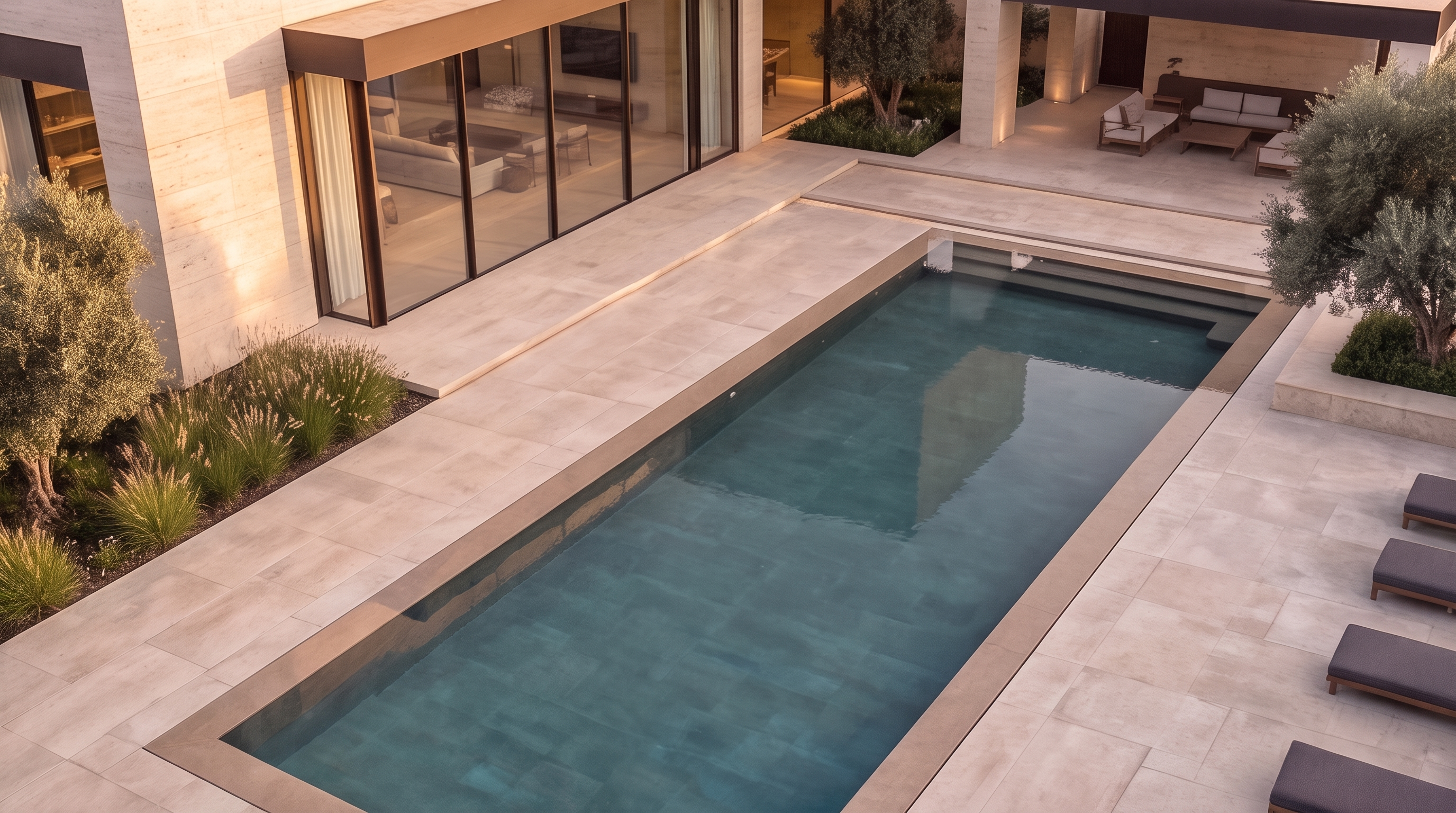 Courtyard Pool From Above