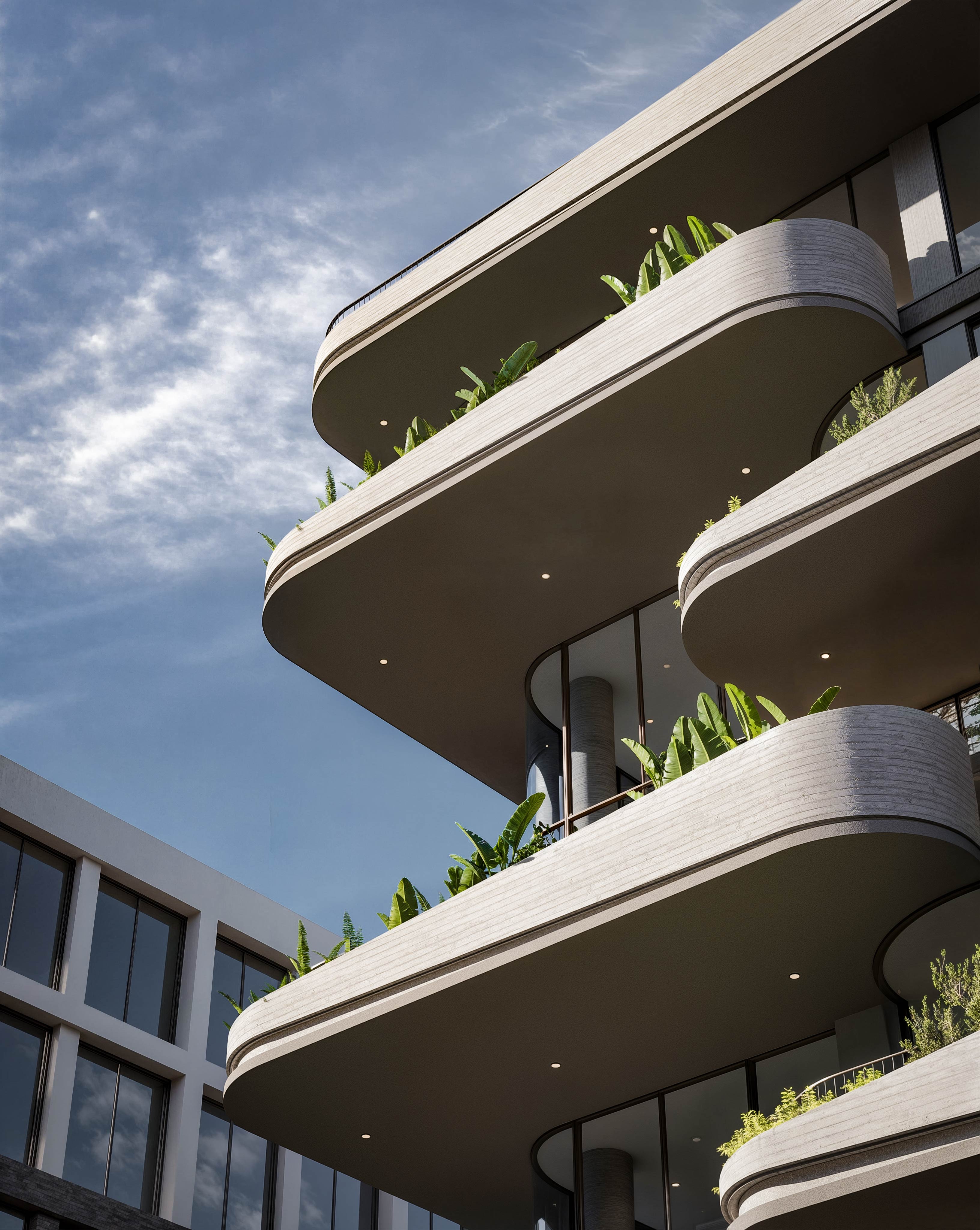 Cantilevered Ribbons